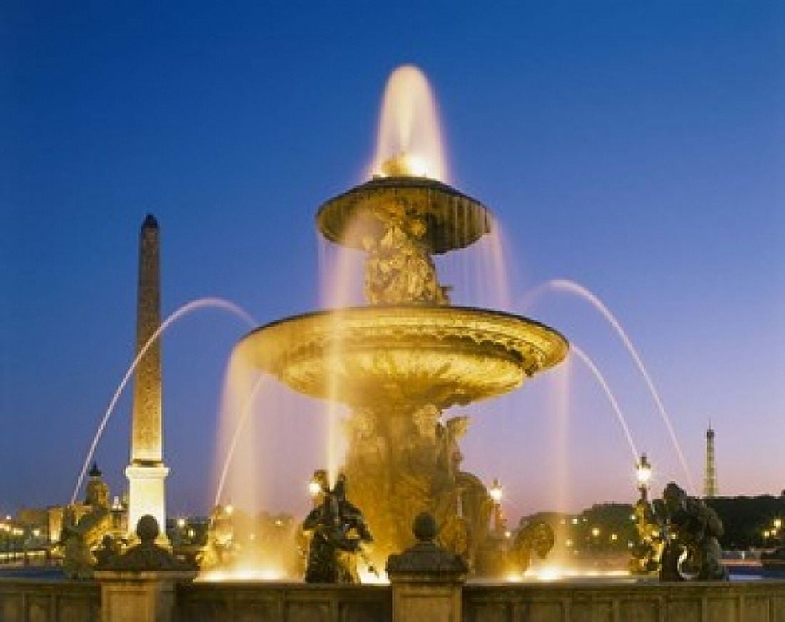 Place de la Concorde Paris France Canvas Art - Paul Thompson DanitaDelimont (36 x 24)