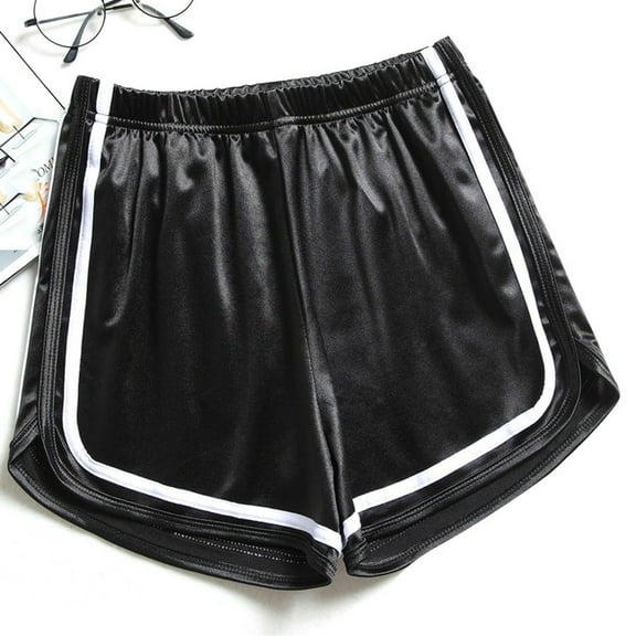 Placed Recently by Me,Women's Shorts for Summer Fashion Versatile Smooth Elastic Sports Shorts, Limited Time Under 10 Dollars