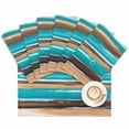 thumbnail image 1 of Placemat Abstract Art Placemats for Dining Table Vintage Turquoise Brown Washable Table Mats for Party Kitchen Dining Decoration, 1 of 7