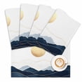 thumbnail image 1 of Placemat Abstract Dark Blue Mountain Placemats for Dining Table Yellow Sun Washable Table Mats for Party Kitchen Dining Decoration, 1 of 7