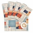 thumbnail image 1 of Placemat Abstract Impressionism Geometric Placemats for Dining Table Square Line Circle Texture Washable Table Mats for Party Kitchen Dining Decoration, 1 of 7