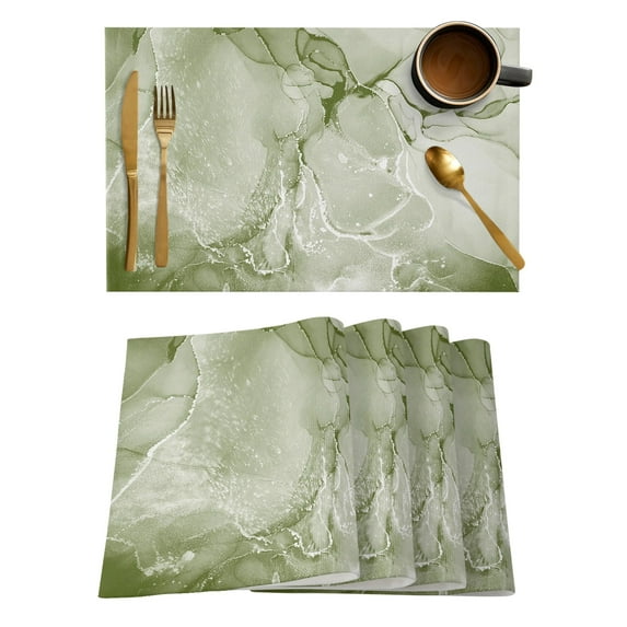 Placemat Agate Glam Decor Art Table Mat For Dining Table Kitchen Accessories Coffee Tea Coaster