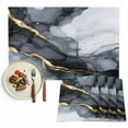 thumbnail image 1 of Placemat Black Marble Texture Placemats for Dining Table Abstract Style Washable Table Mats for Party Kitchen Dining Decoration, 1 of 7