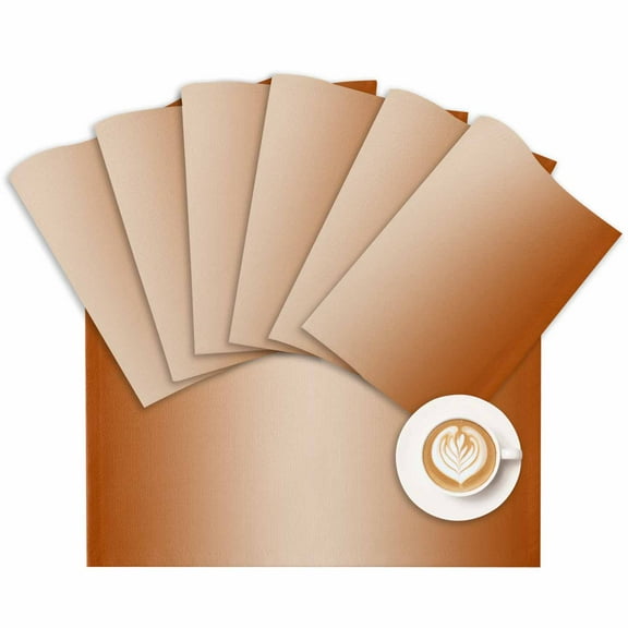Placemat Burnt Orange Placemats for Dining Table Ombre Washable Table Mats for Party Kitchen Dining Decoration