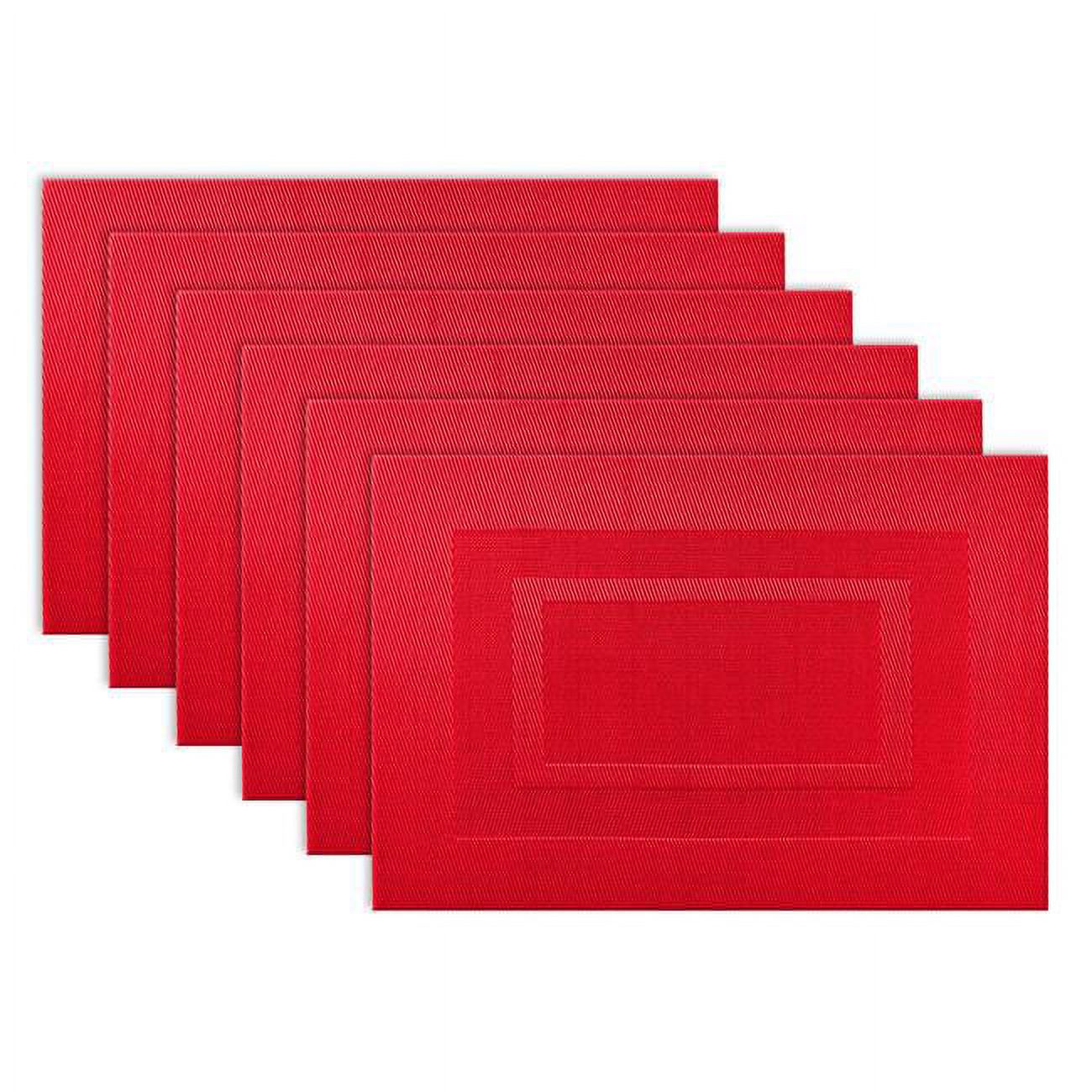 Placemat PVC DOUBLEFRAME Tango Red Set of 6