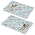 thumbnail image 1 of Placemat, Pioneer Flower Floral Print Pattern Place Mats Table Mat Set Of 2, PVC Washable Placemats for Party Kitchen Dining Decoration, 18x12 Inch, Fade Resistant, 1 of 6
