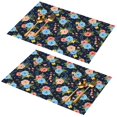 thumbnail image 1 of Placemat, Pioneer Flower Floral Print Pattern Place Mats Table Mat Set Of 2, PVC Washable Placemats for Party Kitchen Dining Decoration, 18x12 Inch, Fade Resistant, 1 of 6