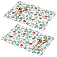 thumbnail image 1 of Placemat, Pioneer Flower Floral Print Pattern Place Mats Table Mat Set Of 2, PVC Washable Placemats for Party Kitchen Dining Decoration, 18x12 Inch, Fade Resistant, 1 of 6