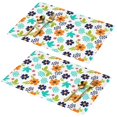 thumbnail image 1 of Placemat, Pioneer Flower Floral Print Pattern Place Mats Table Mat Set Of 2, PVC Washable Placemats for Party Kitchen Dining Decoration, 18x12 Inch, Fade Resistant, 1 of 6