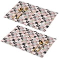 thumbnail image 1 of Placemat, Pioneer Flower Floral Print Pattern Place Mats Table Mat Set Of 2, PVC Washable Placemats for Party Kitchen Dining Decoration, 18x12 Inch, Fade Resistant, 1 of 6