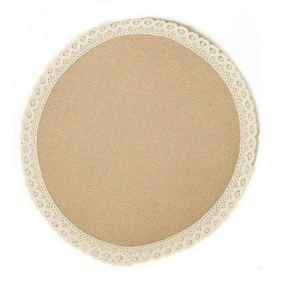 Placemat Round Jute Table Mats for Dining Rooms Kitchen Heat Dining Accessories Burlap Placemats