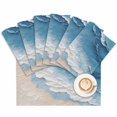 thumbnail image 1 of Placemat Summer Beach Placemats for Dining Table Ocean Waves Blue Washable Table Mats for Party Kitchen Dining Decoration, 1 of 7
