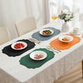 thumbnail image 1 of Placemat Table Mat - Vintage Pvc, Scandinavian Design, Heat Insulation, Oil-proof and Water-resistant, Easy Clean Dining Decor, Topliu, 1 of 7