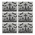thumbnail image 1 of Placemats 6 Pack Happy Halloween Spooky Trick or Treat Table Mat Durable No Slip Table Mats for Wedding Restaurant & Camping Farmhouse Spooky Halloween Dining Table Mats, 1 of 3