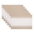 thumbnail image 1 of Placemats 6 Pack Rectangle Plastic Placemats for Table Decor Washable Heat Resistant Table Placemats Wipeable Table Mat Gold Beige 17.7x11.8inch, 1 of 6