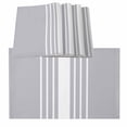 thumbnail image 1 of Placemats for Dinning Table Set of 12, Light Grey Striped White Simple Neutral Modern Burlap Kitchen Place Mats Waterproof Cloth Table Mats, Indoor Outdoor Placemats Easy Clean Dinner Decor, 1 of 8
