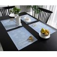 thumbnail image 1 of Placemats for Dinning Table Set of 4 Waterproof Cloth Table Mats, Cotton Linen Place Mats Fabric Dinner Mat, Christmas Winter Snowfalke, Table Decor Easy Clean Machine Washable, 1 of 6