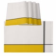 thumbnail image 1 of Placemats for Dinning Table Set of 8, Geomrtic Yellow, Abstract Stripes Patckwork Modern Art Burlap Kitchen Place Mats Waterproof Cloth Table Mats, Indoor Outdoor Placemats Easy Clean Dinner Decor, 1 of 8