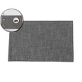 thumbnail image 1 of Placemats, Dual-Layer Thickened Faux Linen Table Mat, Heat Resistant & Wrinkle-Free, Machine Washable Cloth Place Mat for Kitchen Dining Indoor Outdoor, 11.8x18.1 Inch, 1 of 6