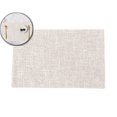thumbnail image 1 of Placemats, Dual-Layer Thickened Faux Linen Table Mat, Heat Resistant & Wrinkle-Free, Machine Washable Cloth Place Mat for Kitchen Dining Indoor Outdoor, 11.8x18.1 Inch, 1 of 6