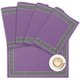 thumbnail image 1 of Placemats Geometric Greek Key Design Place Mats for Dining Room Dinner Table Purple Washable Table Mats Kitchen Decorations Set of 4, 1 of 5