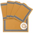 thumbnail image 1 of Placemats Geometric Greek Key Design Place Mats for Dining Room Dinner Table Yellow Washable Table Mats Kitchen Decorations Set of 4, 1 of 6