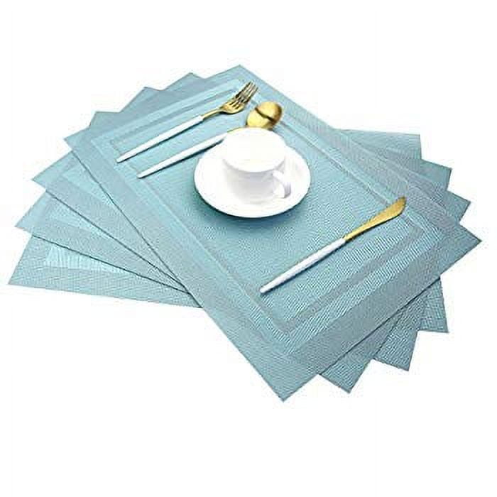 Placemats,Heat Insulation Non Slip Plastic Placemats,Washable Easy to