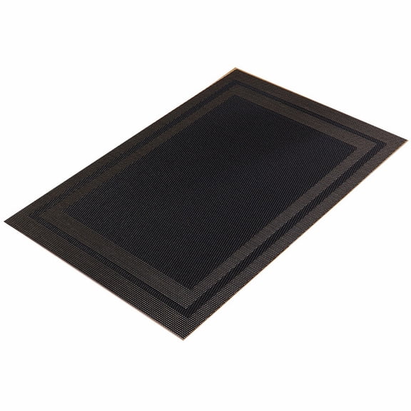 Placemats,Heat Resistant Table Mats,Non Slip Dining Mat,Woven PVC Washable Placemat 17.7x11.8 Inch Heavy Duty Waterproof Non Slip Wipeable Table Mat for Dining Table Kitchen Daily,D