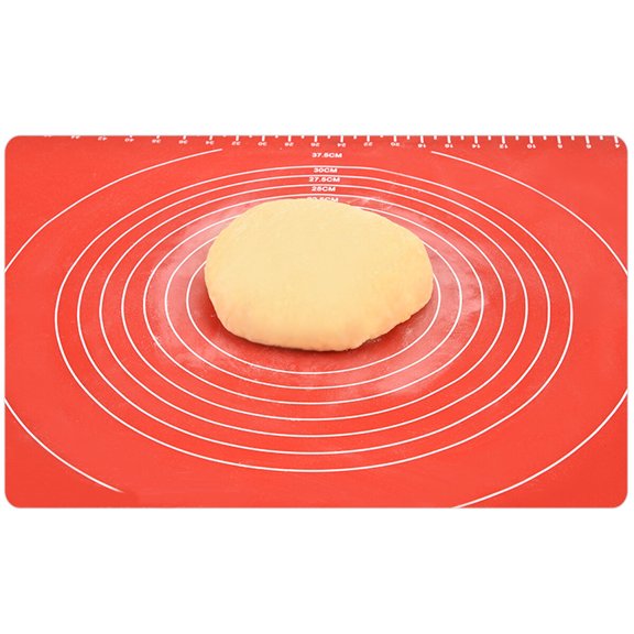 Silicone Baking Mat with Measurement for Pie Crust, Pastry Rolling, Dough Preparation, Non-Stick Placemat for Baking and Cooking