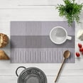 thumbnail image 1 of Placemats Set of 18 for Dining Table, Table Placemats, Rectangular PVC Vinyl, 18x12 Inches - Gray, 1 of 8