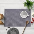 thumbnail image 1 of Placemats Set of 24 for Dining Table, Table Placemats, Rectangular Vinyl, PVC, 18x12 Inches - Gray, 1 of 8