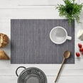 thumbnail image 1 of Placemats Set of 24 for Dining Table, Table Placemats, Rectangular PVC Vinyl, 18x12 Inches - Gray Multi, 1 of 8
