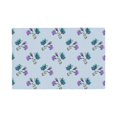 thumbnail image 1 of Placemats Set of 4 / 6, butterfly violet pink flowers checkered Placemats for Dining Table Indoor/Outdoors Heat Resistant Washable Placemats 18" x 12", 1 of 8