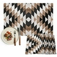 thumbnail image 1 of Placemats Set of 4, Brown Black Wood Grain Place Mats Tribal Texture Tablemats Washable Placemat Table Decoration for Kitchen Table Dinner Party Home Decor Indoor Outdoor 13x19 Inch, 1 of 9