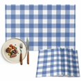 thumbnail image 1 of Placemats Set of 4, Buffalo Plaid Blue Check Place Mats Farmhouse Style Tablemats Washable Placemat Table Decoration for Kitchen Table Dinner Party Home Decor Indoor Outdoor 13x19 Inch, 1 of 9