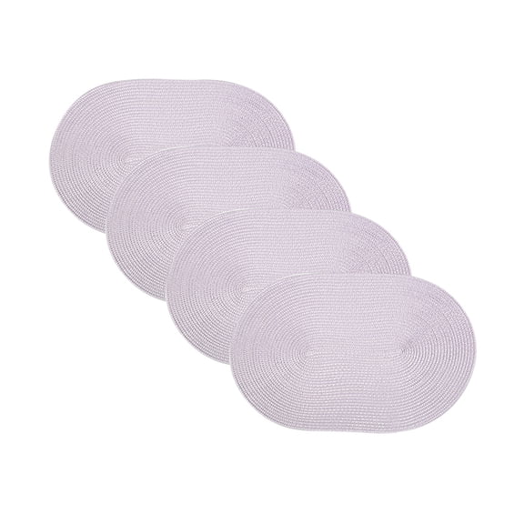 Tabletex Placemats Set of 4 for Dining Table Washable Woven Non-Slip 18x12 inches Heat-Resistant Durable Placemat for Dining Table Easy to Clean(Purple)
