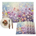 thumbnail image 1 of Placemats Set of 4, Full Abstract Plant Placemats Set of 4, Blue Daisy Spring Cute Flowers Tablemats Placemat Table Decoration for Kitchen Table Dinner Party Home Decor Indoor Outdoor 13x19 Inch, 1 of 8