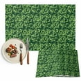 thumbnail image 1 of Placemats Set of 4, Green Christmas Pattern Place Mats Retro Abstract Art Tablemats Washable Placemat Table Decoration for Kitchen Table Dinner Party Home Decor Indoor Outdoor 13x19 Inch, 1 of 9