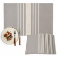 thumbnail image 1 of Placemats Set of 4, Grey Vertical Stripes Placemats Set of 4, Classic Striped Linen Tablemats Washable Placemat Table Decoration for Kitchen Table Dinner Party Home Decor Indoor Outdoor 13x19 Inch, 1 of 8