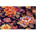 thumbnail image 1 of Placemats Set of 4 Heat-Resistant Rectangle Place Mats Ethnic Boho Flower Washable Plastic PVC Dining Table Mat Non-Slip Wipeable Woven Vinyl Placemat for Kitchen Patio Table Decor, 1 of 8