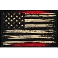 thumbnail image 1 of Placemats Set of 4 Heat-Resistant Rectangle Place Mats Independence Day USA Flag Washable Plastic PVC Dining Table Mat Non-Slip Wipeable Woven Vinyl Placemat for Kitchen Patio Table Decor, 1 of 8
