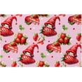 thumbnail image 1 of Placemats Set of 4 Heat-Resistant Rectangle Place Mats Strawberry Pink Cute Washable Plastic PVC Dining Table Mat Non-Slip Wipeable Woven Vinyl Placemat for Kitchen Patio Table Decor, 1 of 8