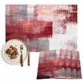 thumbnail image 1 of Placemats Set of 4, Red Graffiti Place Mats Abstract Sage Green Paint Tablemats Washable Placemat Table Decoration for Kitchen Table Dinner Party Home Decor Indoor Outdoor 13x19 Inch, 1 of 9