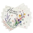 thumbnail image 1 of Stegali  Summer Lavender Tulip Home Linen Placemats, 12x18 Inch Table mats Set of 4, 1 of 7