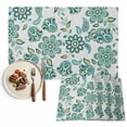 thumbnail image 1 of Placemats Set of 4, Teal Paisley Pattern Place Mats Boho Abstract Floral Tablemats Washable Placemat Table Decoration for Kitchen Table Dinner Party Home Decor Indoor Outdoor 13x19 Inch, 1 of 9