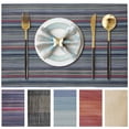 thumbnail image 1 of Evlmd Placemats, Vinyl Table Place Mats Washable Wipeable Placemat for Kitchen Dining Table Decoration Indoor Outdoor Placemats Set of 4, 12x18 Inch, 1 of 6