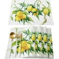 thumbnail image 1 of Placemats Set of 4 Washable,Farmhouse Placemat for Dining Table Decorations, Heat-Proof Table Mats for Kitchen Dinner Banquet Fresh Lemon Spring Summer Watercolor, 1 of 6