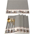 thumbnail image 1 of Placemats Set of 4 Washable,Rustic Country Star Black Lattice Placemat for Dining Table Decorations, Heat-Proof Table Mats for Kitchen Dinner Banquet Farmhouse Wooden Plank, 1 of 6