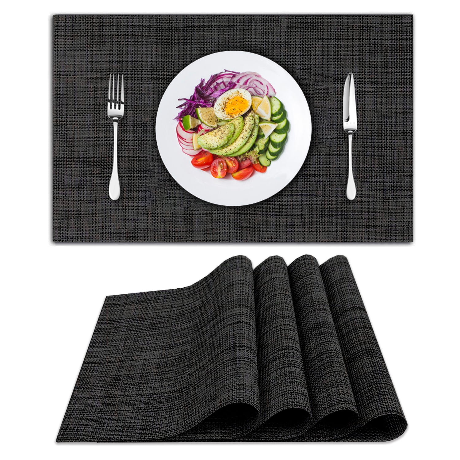 Placemats Set of 4, Woven Placemats for Dining Table, HeatResistant
