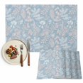 thumbnail image 1 of Placemats Set of 6, Dandelion Flower Place Mats Daisy Floral Leaves Blue Tablemats Washable Placemat Table Decoration for Kitchen Table Dinner Party Home Decor Indoor Outdoor 13x19 Inch, 1 of 9